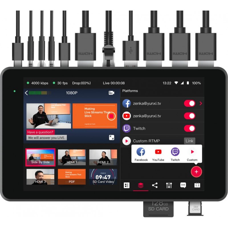 Yololiv YoloBox Pro Portable Multicam Live Streaming Studio