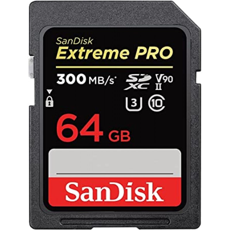 Sandisk Extreme Pro SDXC Card 64GB 300MB/s UHS-II