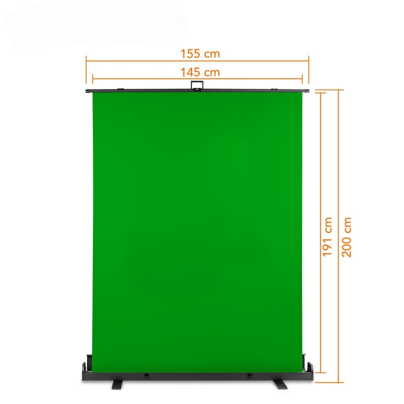 Walimex pro Roll-up Background Green 155x200 
