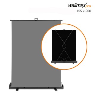 Walimex pro Roll-up Background Gray 155x200